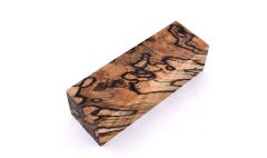 Stabilized spalted birch 45° - Natural