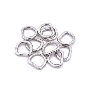 D Rings nickel - 13mm/emboss/10pc