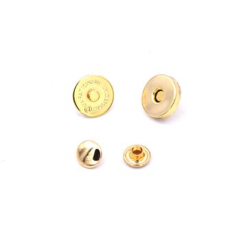 Magnetic snap brass 14mm